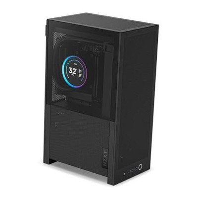 H2 Flow   Mini-ITX 20.7L High Airflow PC Case   Includes 2 x 120mm Top Fans &