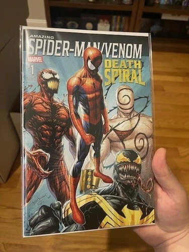 AMAZING SPIDER-MAN VENOM DEATH SPIRAL 1 KIRKHAM Trade Dress Variant A 3000 NM