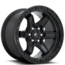 17x9 Fuel Wheels D697 Kicker 6 Matte Black Off-road Rims 4pcs