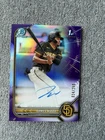 2022 James Wood 1st Bowman Chrome Auto Purple /250 Nationals
