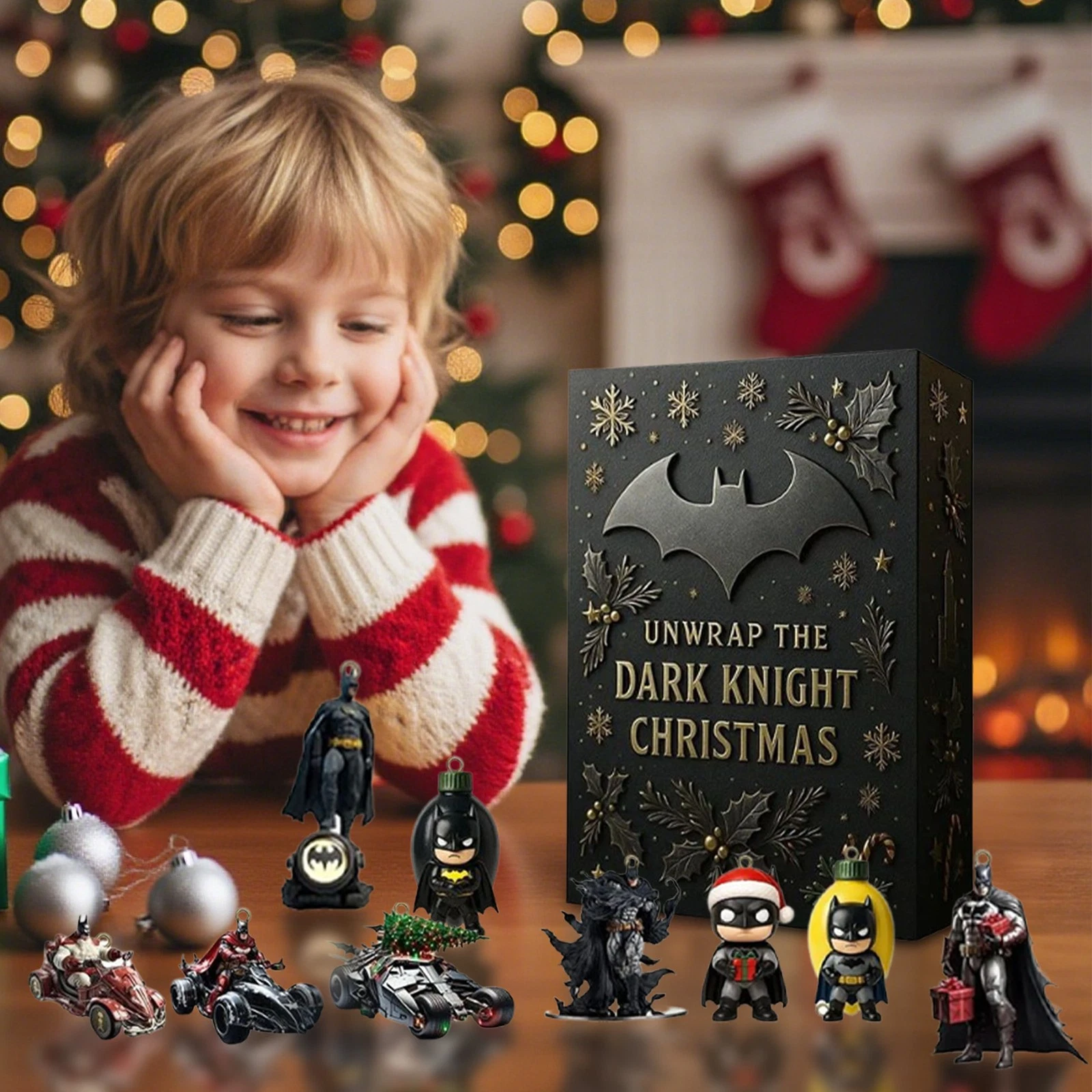 Batman 2025 Advent Calendar 2D Acrylic Pendant Holiday Calendar Blind Box Gift