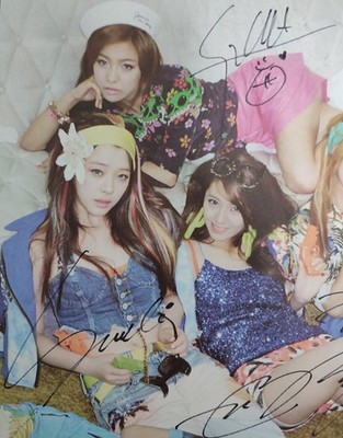 fx [Electronic Shock] all member real signed broadcast mini poster