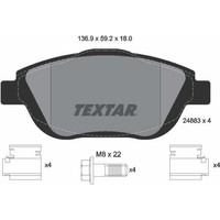 Textar 2488301 Bremsbelagsatz FüR Citroen Opel DS Peugeot DS3 C3 C4 Cactus C4