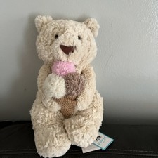 Jellycat NYC Diner Exclusive Oatus Bear With Ice Cream FAO Schwartz