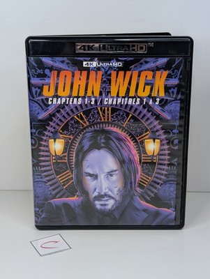 John Wick: Chapters 1-3 (4K UHD) Keanu Reeves 3 Disc Set
