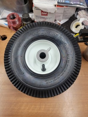 1 Piece 4.10/3.50-4 Flat Free Tire & Wheel for Garden Wagon Hand Truck Trolley