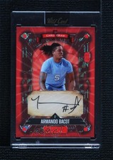 2023-24 Wild 5 Card Draw Holographic Crystal Foil Red 2/2 Armando Bacot Auto 5i3