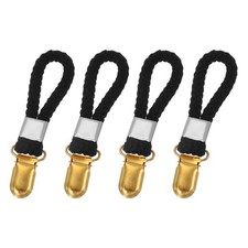 4Pcs Tea Towel Clips for Hanging 4" Towel Hooks for Home Black 