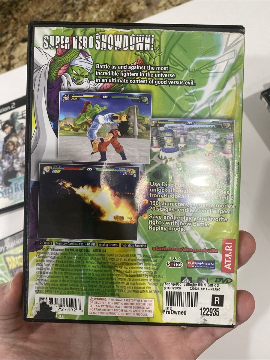 Dragon Ball Z Budokai Tenkaichi 3 Sony PS2 Case Cover Art Only No