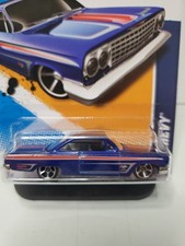 Hot Wheels 2012 Muscle Mania 62 Chevy Blue 3/10