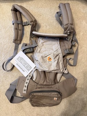 Ergobaby 360 Omni  Baby Carrier Linen Pearl Grey 0-48 Months 7-45lbs Open box