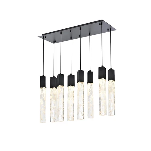 Elegant Lighting Aurora 36" Pendant, Black - 2088D36BK - Picture 1 of 1