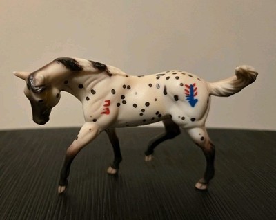 Breyer Stablemates Model Horse INDIAN BRAVE APPALOOSA #5208 Black Leopard HTF!