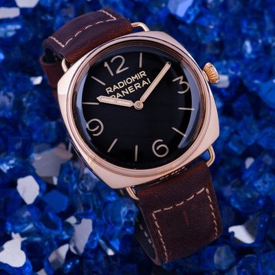 2014 Panerai Radiomir 3 Days Oro Rosa 18k Rose Gold PAM00379 #251/501 Full Set