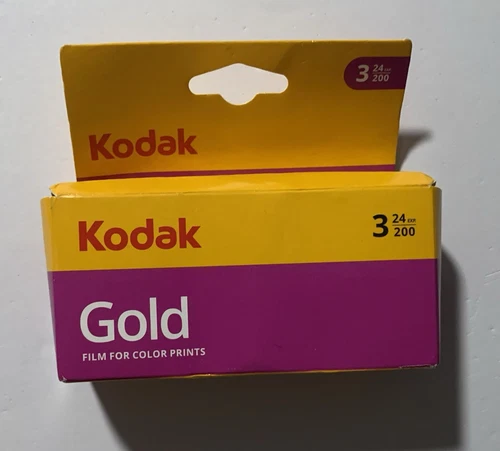 Kodak Gold 200 Film 1 Pack Purple Yellow High Quality Color Photographic Film