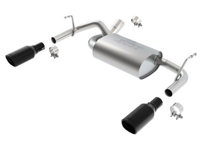 Borla 12-16 Jeep Wrangler 3.6 4WD S/ SQ /RL/AC SR 2.5'', 2'' Tip 3.5 sqx8 Blk