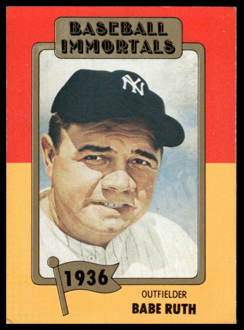Babe Ruth 1980-87 SSPC HOF #1 New York Yankees