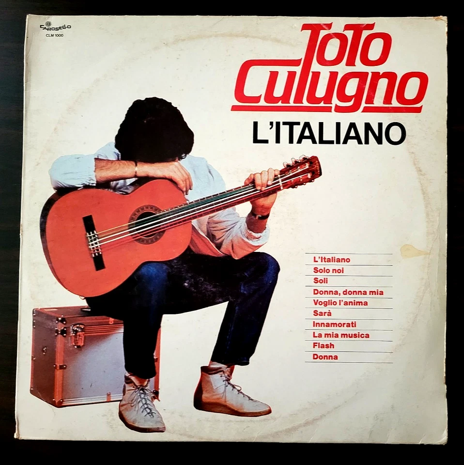 Toto Cutugno - L'Italiano - Italian Pop VG+ Rare Italy Made Vinyl LP Record - Image 2 of 4