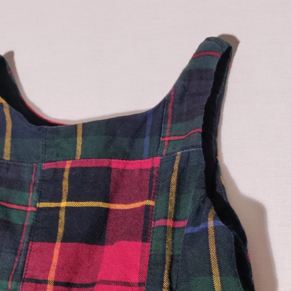 Ralph Lauren Polo Niñas Sin Mangas Cuadros Patchwork Madrás Vestido de Vacaciones Talla 5 Foto 3 de 4