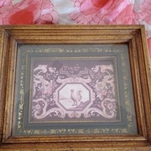 H. Hal Kramer Antiqued Collection 9x7 Ornate Floral Antiqued Wood Wall Frame