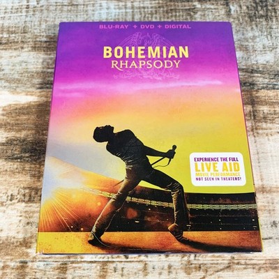 [NEW SEALED] Bohemian Rhapsody (Blu-ray + DVD + Digital) w/ Slipcover - Queen
