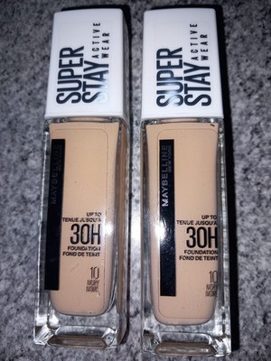 2 x SUN BEIGE MAYBELLINE SUPER STAY 30 HOUR FOUNDATION - 30ML
