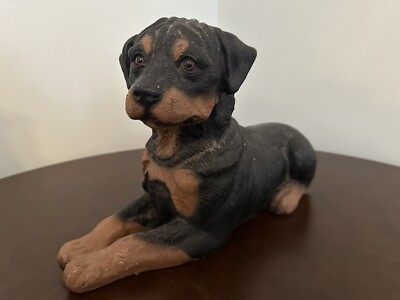 Vintage Rottweiler Vintage Resin Rottweiler Dog Statue (Large Figurine) | eBay