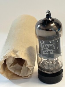 Tube Audio Mazda 12AX7A ECC83 - Chrome Silver - Rare NOS