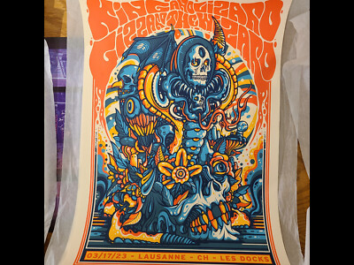 King Gizzard And The Lizard Wizard - Wiesbaden Poster 03/18/23 - Drew Millward