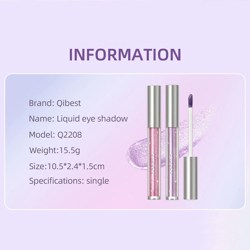 12colors Eyeshadow Liquid Waterproof Glitter Eyeliner Shimmer Makeup Cosmetics ʊ - Image 2 of 4