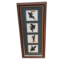 Framed Fairy Silhouette Fairies Ltd Ed Etched Elegance Picture Print Initialled