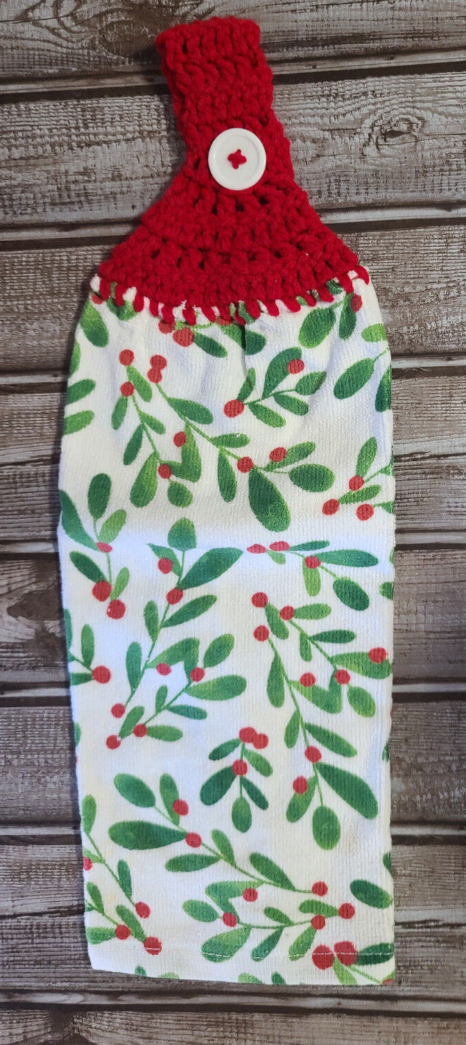 Christmas Kitchen Hand Towels, Crochet Top You Pick Design(s), Handmade ...