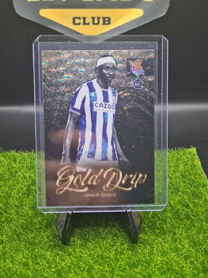 Gold Drip #49 UMAR SADIQ Rookie Topps REAL SOCIEDAD 2022-2023 Officiall Team Set