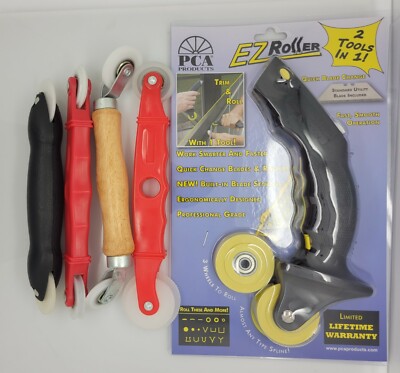  Window Door Screen Spline Red EZ Roller Install Professional Tool Wooden hand