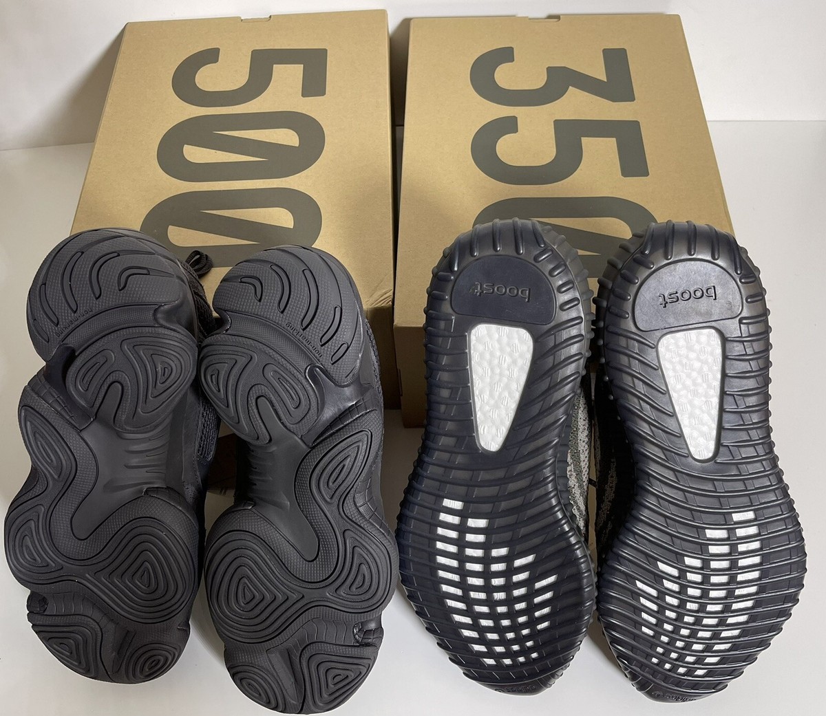 Adidas Yeezy 500 Utility Black F366 Size 12 & Boost 350 V2 Adidas Yeezy 500 Utility Black F366 Size 12 & Boost 350 V2