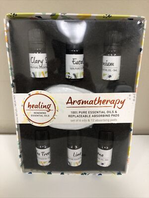 Goldessence Aromatherapy Renewing Healing Essential Oils Set Of 6 Oils 12 Pads