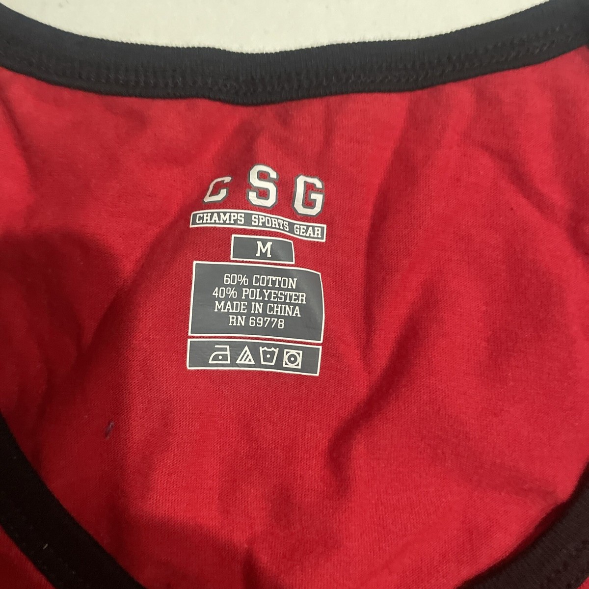 Champs Sport Gear Tank Top Men Medium Red Black | eBay