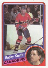 84/85 TOPPS...BOBBY SMITH...NRMT...CARD # 83...CANADIENS...FREE COMBIED SHIP