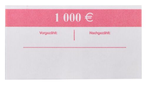 10 EURO Banderolen für 100 Banknoten Geldscheinbanderolen EUR Geldbündel im Set - Afbeelding 1 van 2