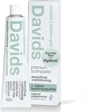 Davids Fluoride-Free Nano Hydroxyapatite Toothpaste, Enamel Remineralizing..
