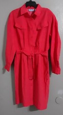 WOMAN'S QPS- QUALITY-PRICE-STYLE LIGHT RED LONG SLEEVE DRESS.SIZE 10