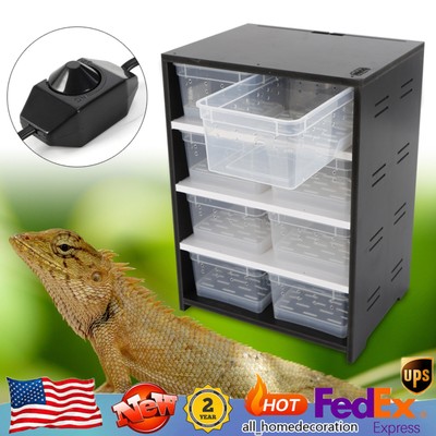 Large Reptile Enclosure Cage Lizard Pet Terrarium Tank Breeding Breeding Box