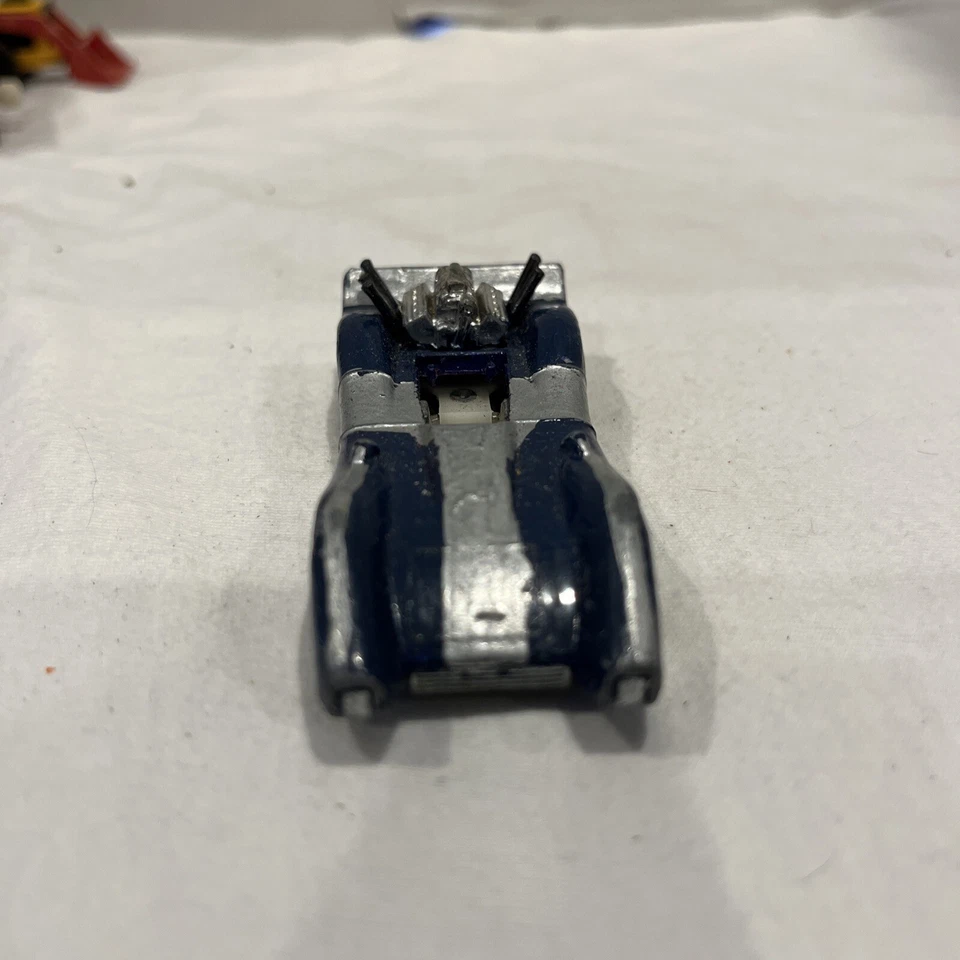 Matchbox Superfast Blue Shark No 61 brinquedo de carro de corrida modelo colecionável vintage - Imagem 2 de 4