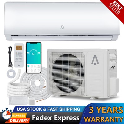 18000 BTU Ductless Air Conditioner Mini Split Heat Pump 230V 1.5 Ton w/Kit WIFI