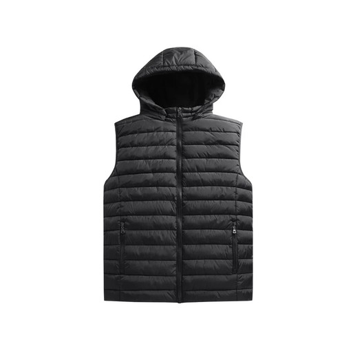 Mens Puffer Gilet Bodywarmer Outdoor Hooded Military Padded Quilted Zip Jacket - Picture 3 of 30