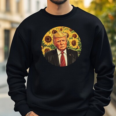 Trump Sunflower Sweatshirt Cosy and Perfect for Any Occasion S to 4XL