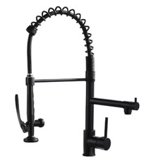 FLG Pull Down Kitchen Sink Faucet W/ Sprayer Commercial Kitchen Faucet Single H-