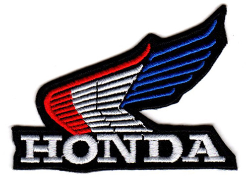 honda wing badge emblem logo iron on patch vintage nostalgia