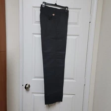 New 32xNot Hemmed Red Kap PT2C Men's Cell Phone Pocket Black Work Pants PT2CBK0