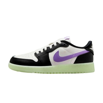 Nike Air Jordan 1 Retro Low OG Black/Black Raspberry HF0410-001 Grade-School